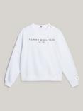 Tommy Hilfiger Adaptive Logo Sweatshirt, Optic White