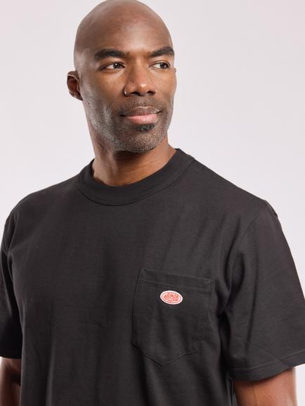 Armor Lux Cotton Regular Fit Short Sleeve Pocket T-Shirt, Black - view 2, Black