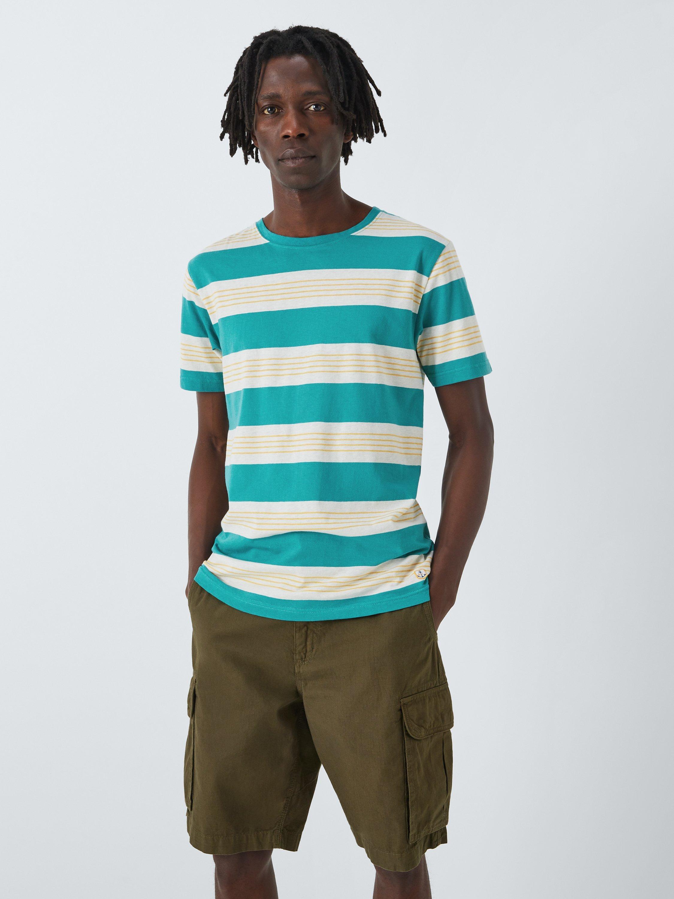 Armor Lux MC Heritage Striped T-Shirt, Pagoda/Yellow