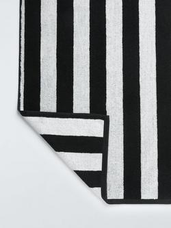 John Lewis Stripe Towels - view 2, Black