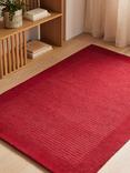 John Lewis ANYDAY Border Wool Rug, Red