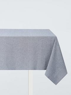 John Lewis Semi Plain Cotton Tablecloth, 180 x 140cm, Dark Night Sky