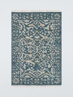 John Lewis Hand Knotted Amrita Ziegler Rug, Blue, Blue