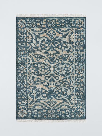 John Lewis Hand Knotted Amrita Ziegler Rug, Blue, Blue