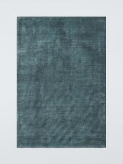 John Lewis Luxury Deep Pile Pure Wool Rug, Blue