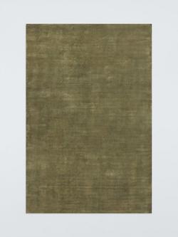 John Lewis Luxury Deep Pile Pure Wool Rug, Green