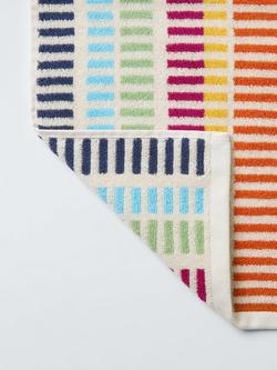 John Lewis Multi Stripe Towels - view 2, Rainbow