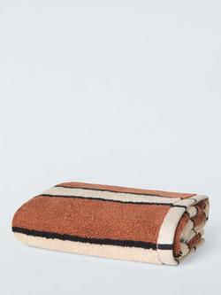 John Lewis Reversible Stripe Towels, Neutral