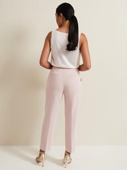 Phase Eight Petite Ulrica Cropped Suit Trousers, Antique Rose - view 2, Antique Rose
