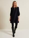 Phase Eight Dannie Textured Tunic Dress, Navy