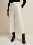 Phase Eight Ripley Textured Culottes, Ivory