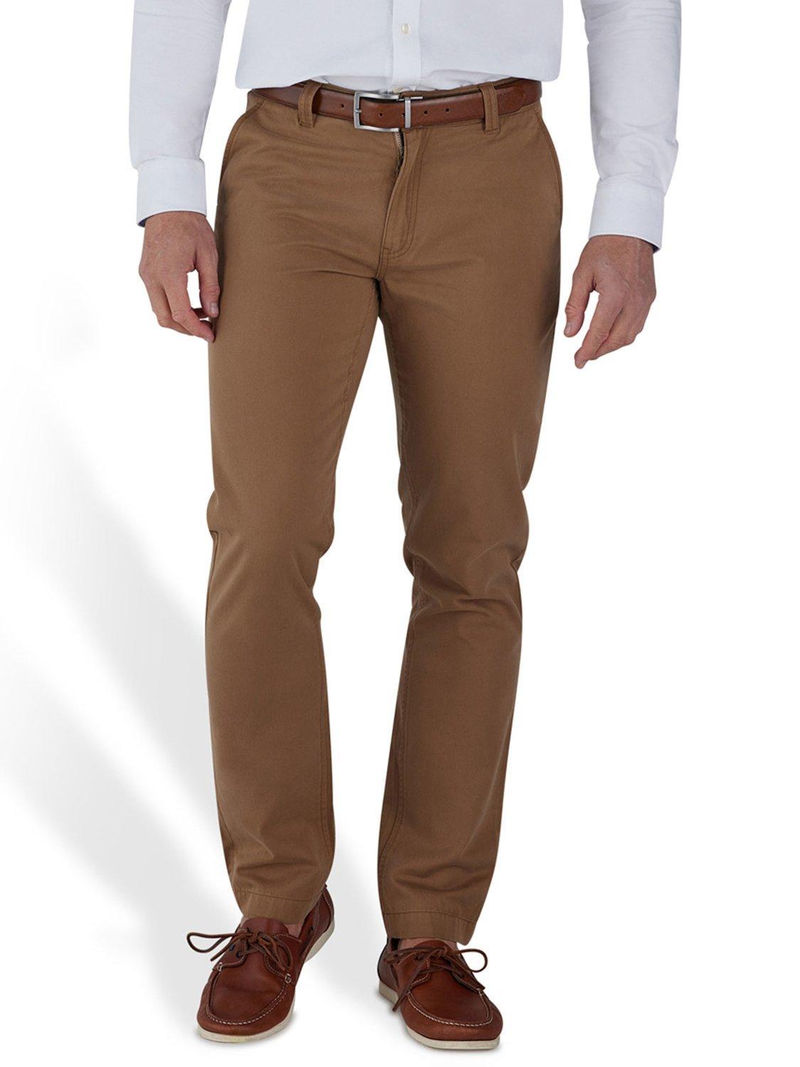 Product image 1 of 1, which shows Raging Bull Tapered Cotton Chinos, Brown, 30S