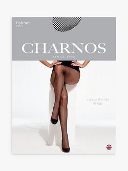 Charnos Fishnet Tights, Black - view 2, Black
