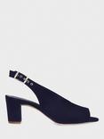 Hobbs Kali Suede Heeled Mule Sandals, Midnight