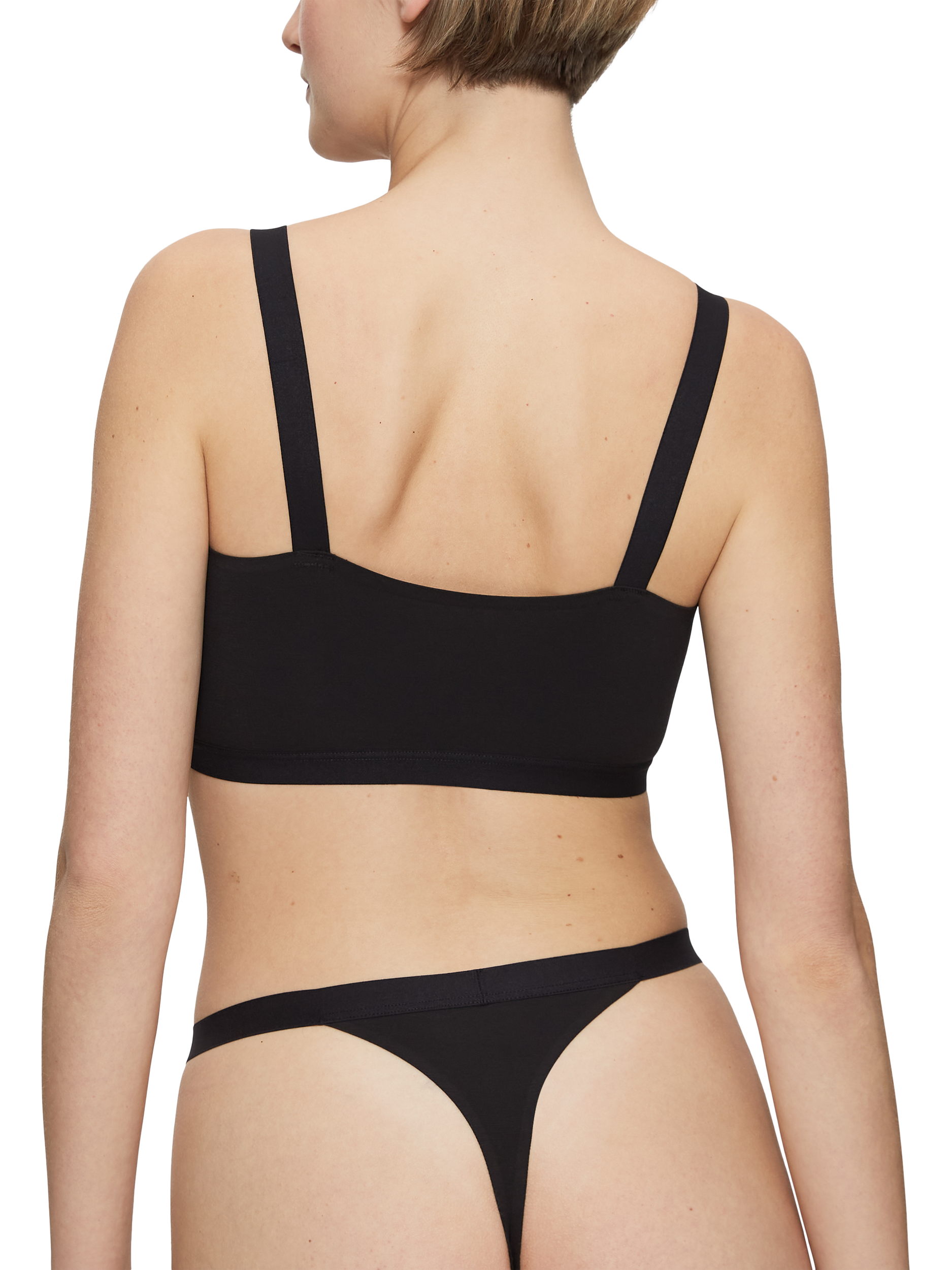 Product image 2 of 5, which shows Triumph Smart Natural Bralette, Black, 1