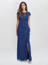 Phase Eight Zena Beaded Tulle Maxi Dress, Pale Pink/Silver