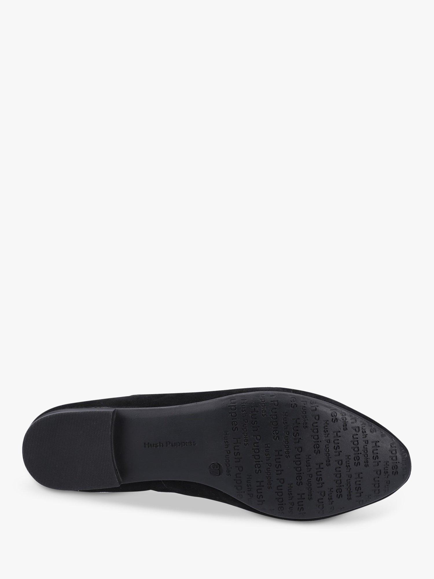 Product image 4 of 4, which shows Hush Puppies Melissa Suede Strap Mary Jane Shoes, Black, 3