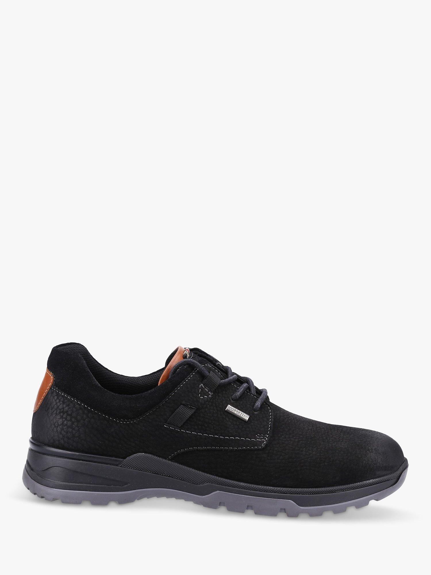 Hush Puppies Pele Leather Lace Up Shoes, Black