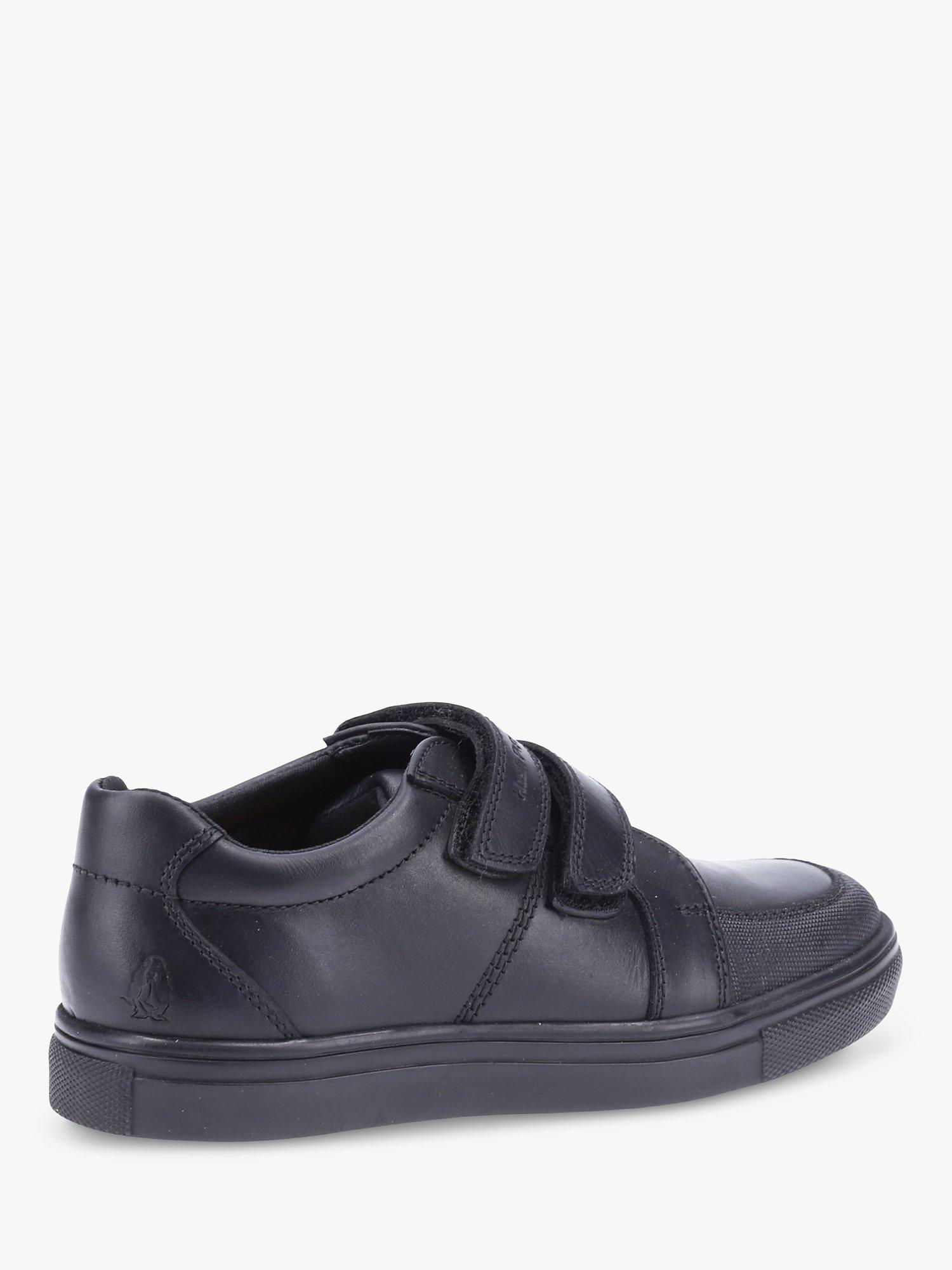 Product image 3 of 4, which shows Hush Puppies Kids' Santos Junior School Shoes, Black, 12 Jnr