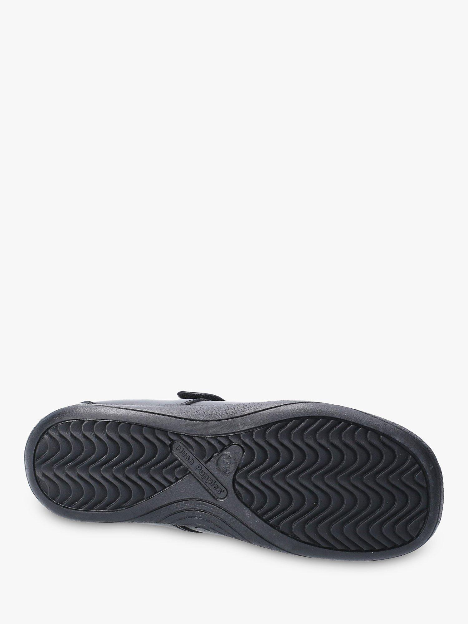 Product image 4 of 4, which shows Hush Puppies Kids' Amber Junior Leather Mary Jane Shoes, Black, 10 Jnr
