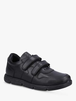 Hush Puppies Kids' Lucas Leather School Shoes, Black - view 2, Black