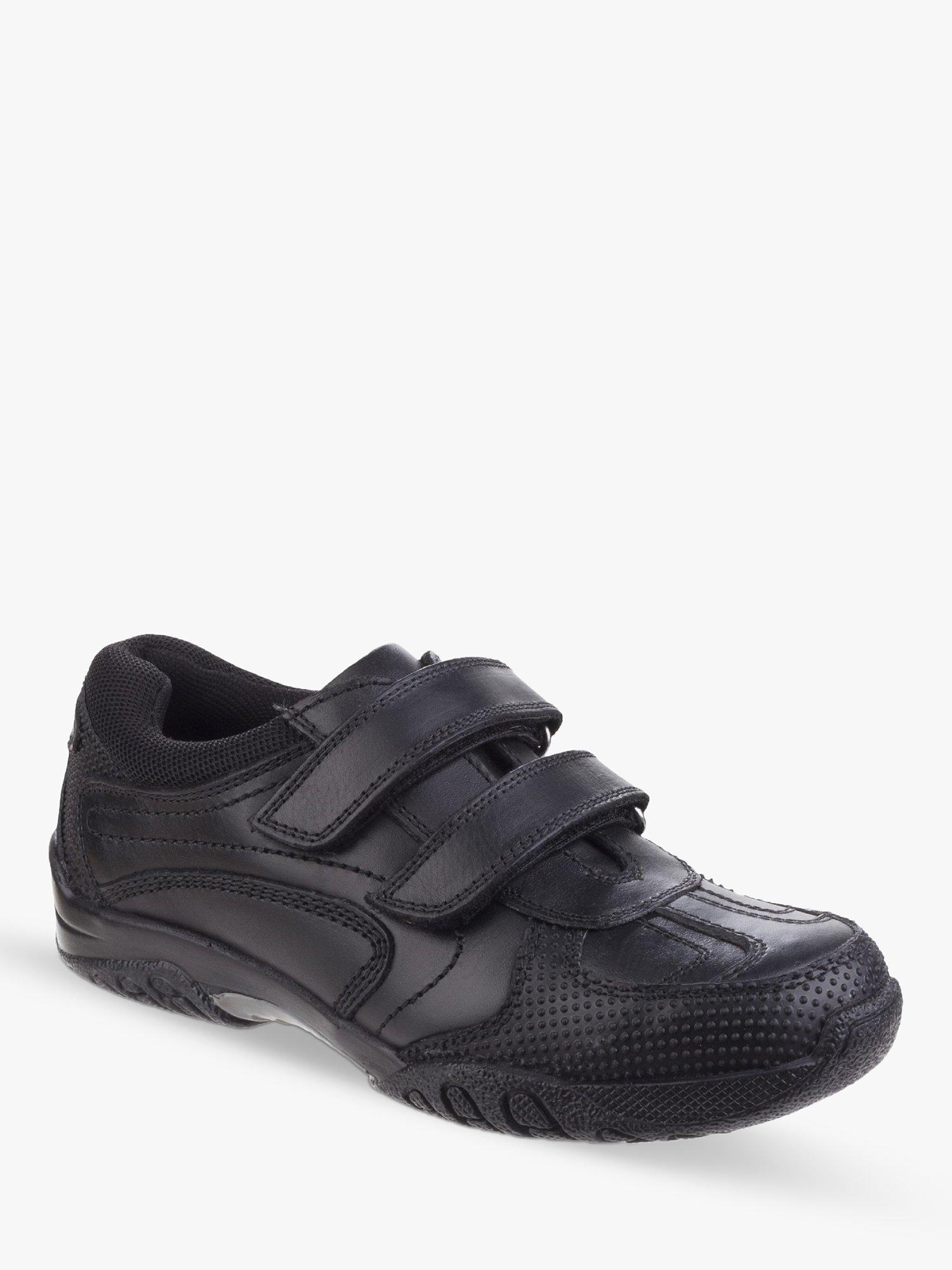 Product image 2 of 5, which shows Hush Puppies Kids' Jezza Senior Leather School Shoes, Black, 7.5 Jnr