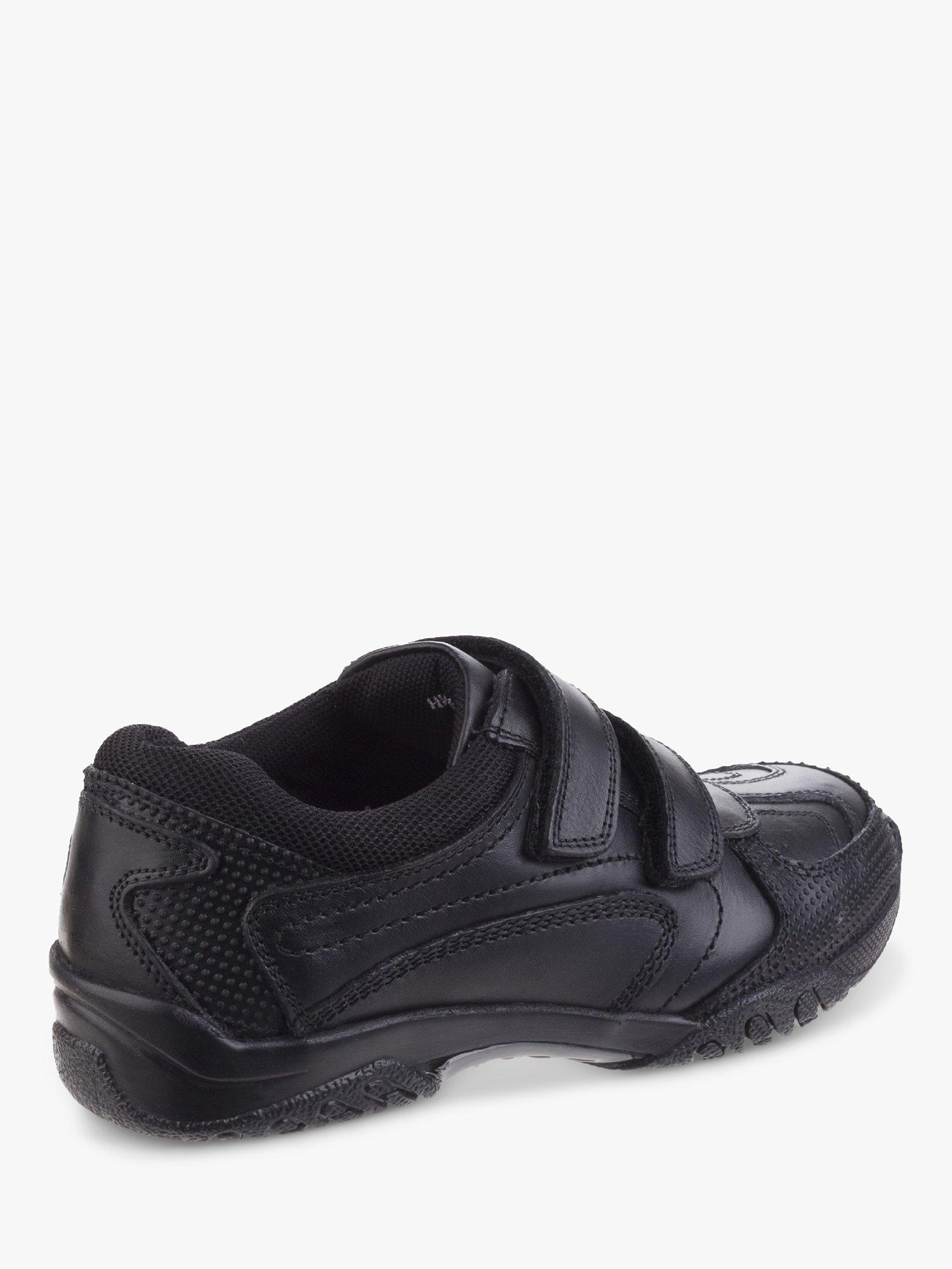 Product image 3 of 5, which shows Hush Puppies Kids' Jezza Senior Leather School Shoes, Black, 7.5 Jnr
