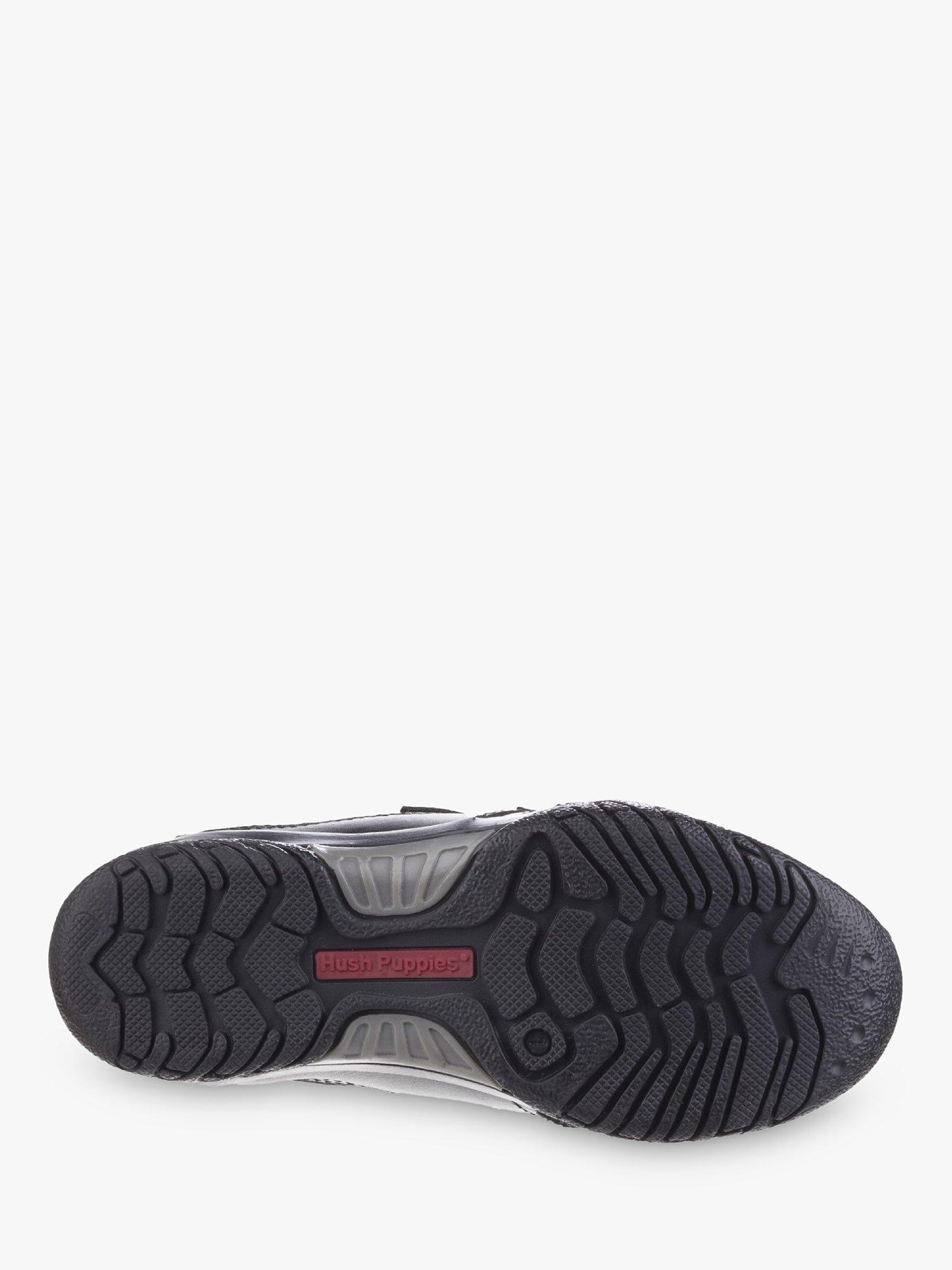 Product image 5 of 5, which shows Hush Puppies Kids' Jezza Senior Leather School Shoes, Black, 7.5 Jnr