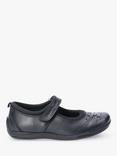 Hush Puppies Kids' Amber Senior Leather School Shoes, Black