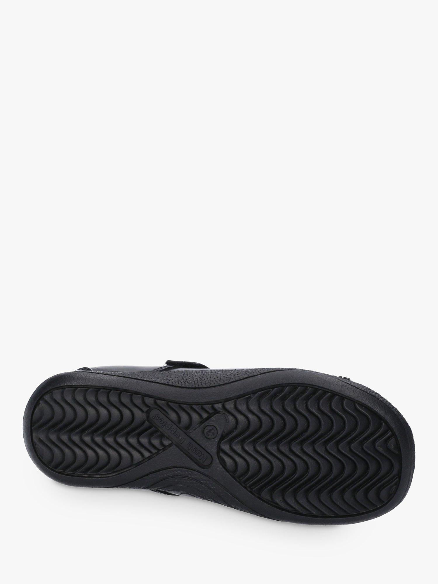 Product image 4 of 4, which shows Hush Puppies Kids' Jessica Senior Leather Mary Jane Shoes, Black, 7 Jnr