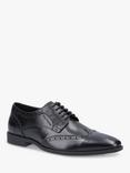 Hush Puppies Elliot Brogue Leather Shoes, Black