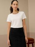 Brora Linen T-Shirt, White