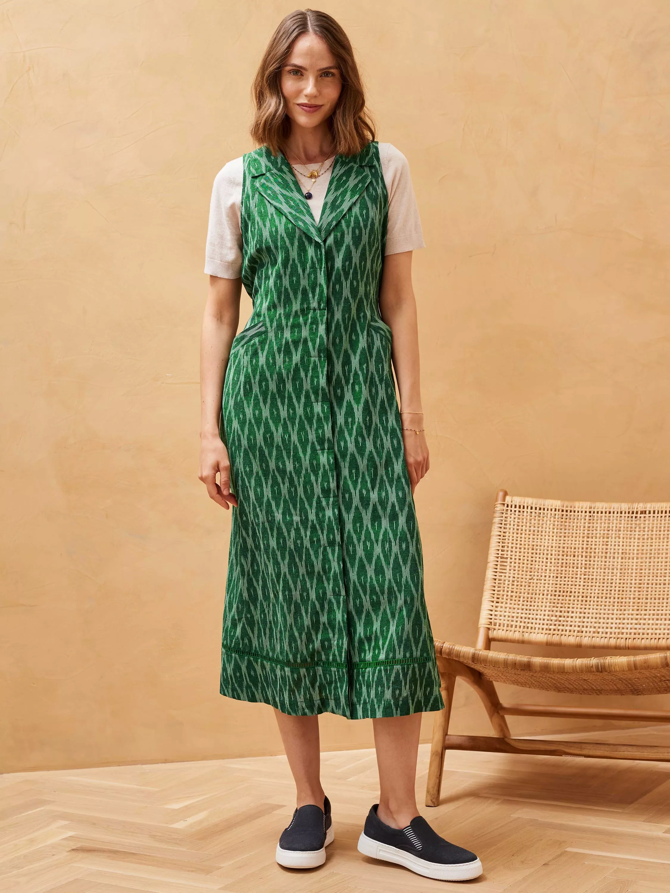 Ikat waistcoat shop