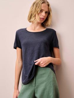 Brora Linen T-Shirt, Ink
