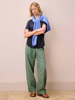 Brora Linen T-Shirt - view 2, Ink