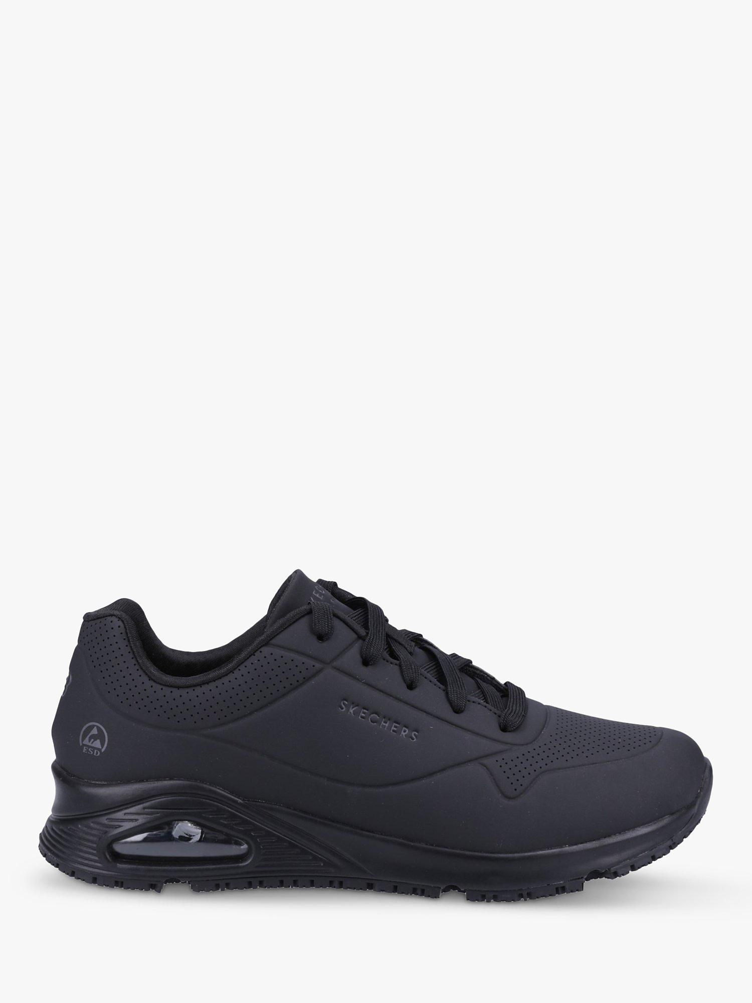 Skechers Uno SR Sutal Relaxed Fit Work Shoe Black