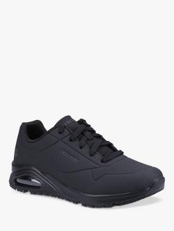 Skechers Uno SR Sutal Relaxed Fit Work Shoe - view 2, Black
