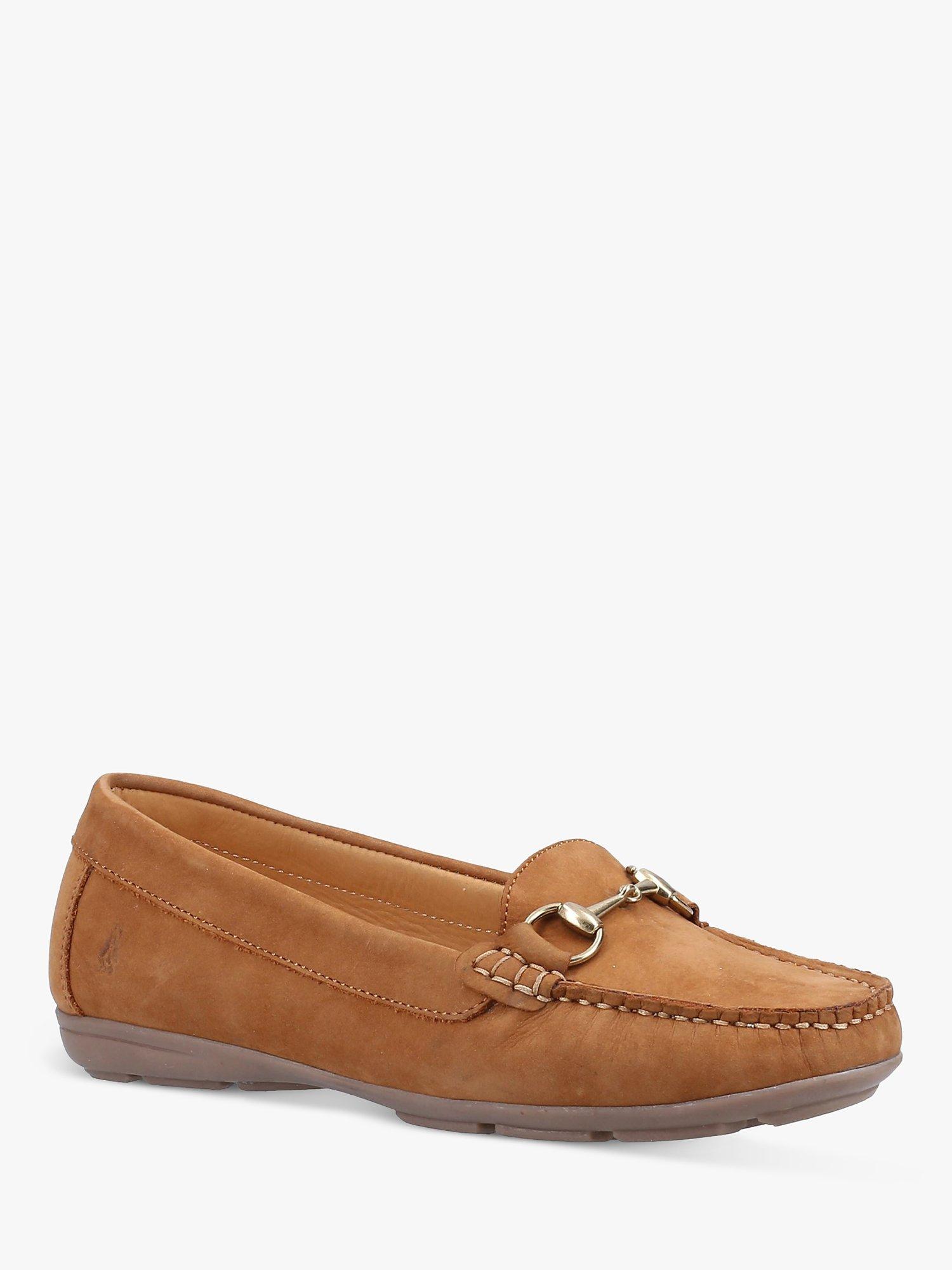 Hush Puppies Molly Snaffle Nubuck Leather Loafers, Tan, 3