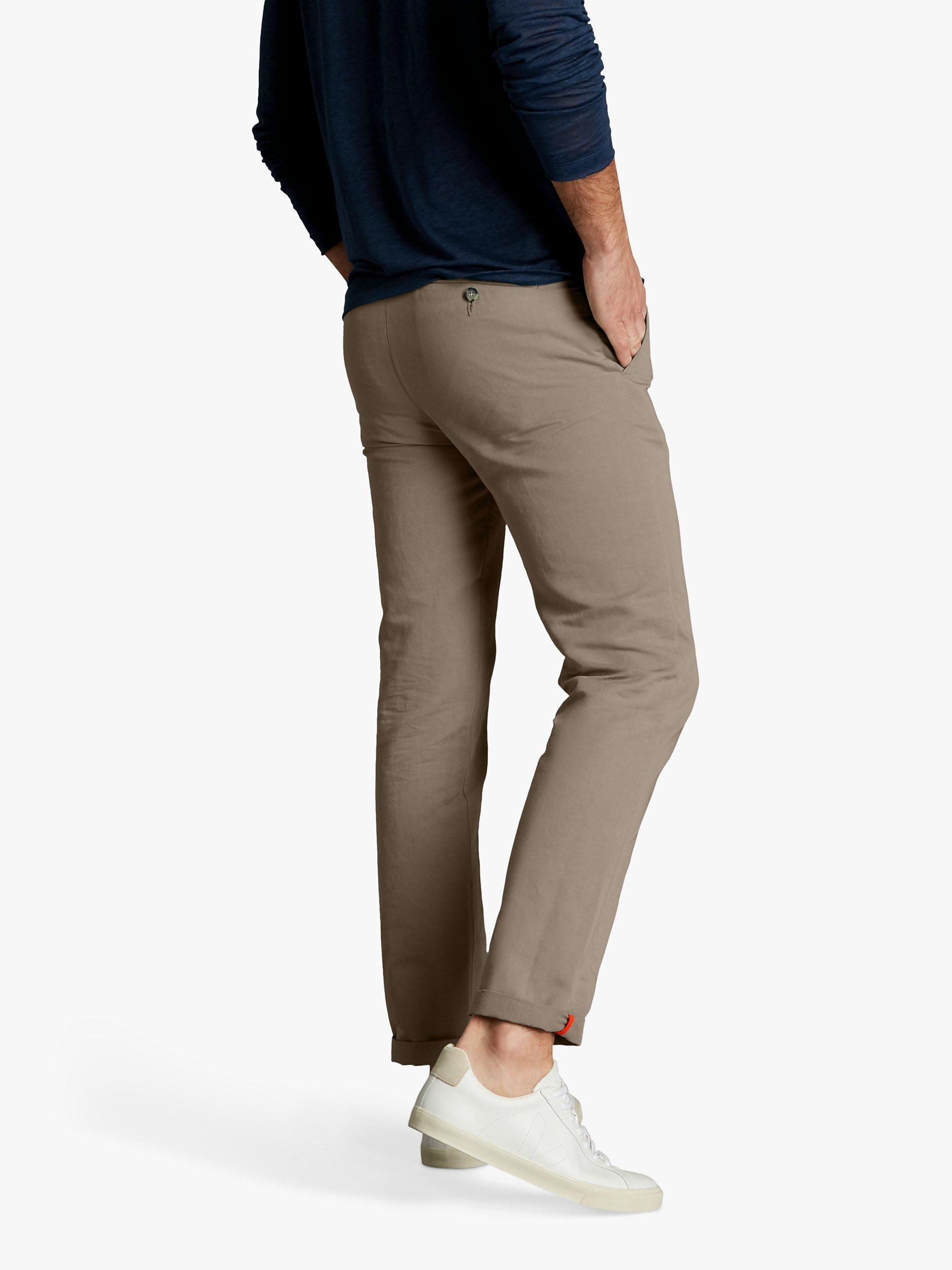 Product image 2 of 6, which shows SPOKE Linen Sharps Slim Thigh Trousers, Hopsack, W38/L30