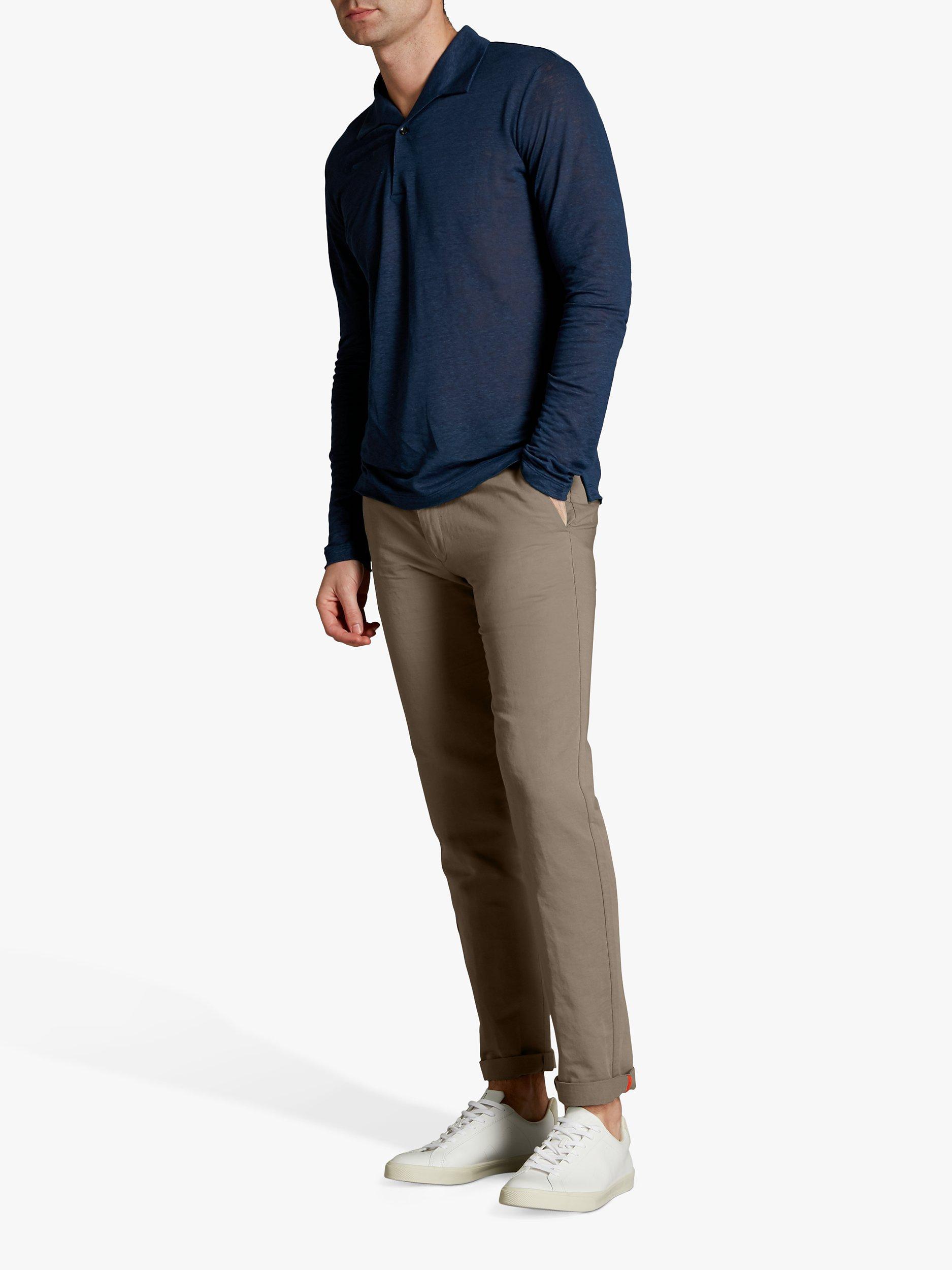 Product image 3 of 6, which shows SPOKE Linen Sharps Slim Thigh Trousers, Hopsack, W38/L30