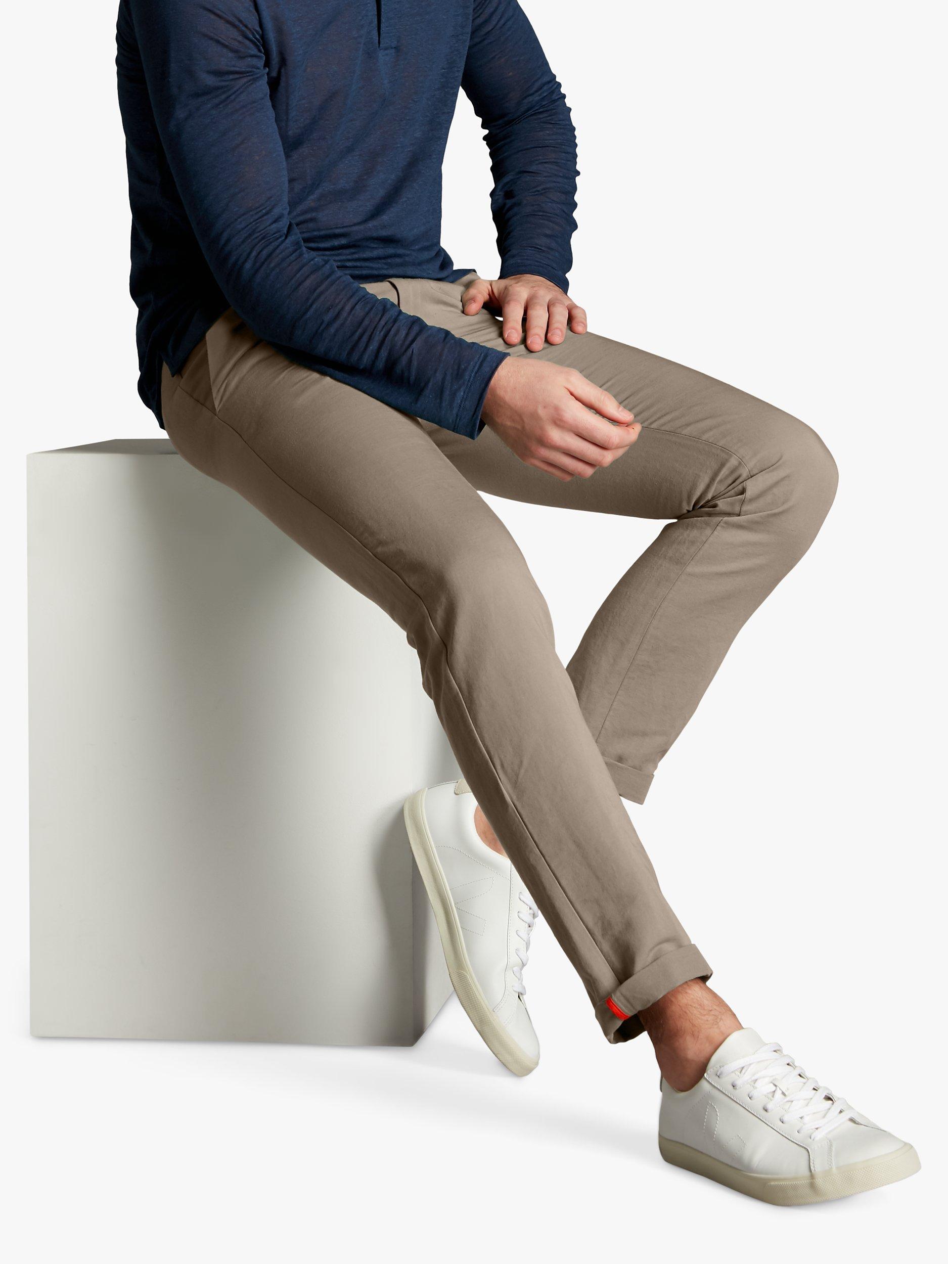 Product image 6 of 6, which shows SPOKE Linen Sharps Slim Thigh Trousers, Hopsack, W38/L30