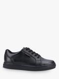 Hush Puppies Kids' Sam Junior Leather School Shoes, Black