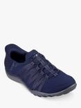 Skechers Breathe Easy Roll With Me Trainers, Navy