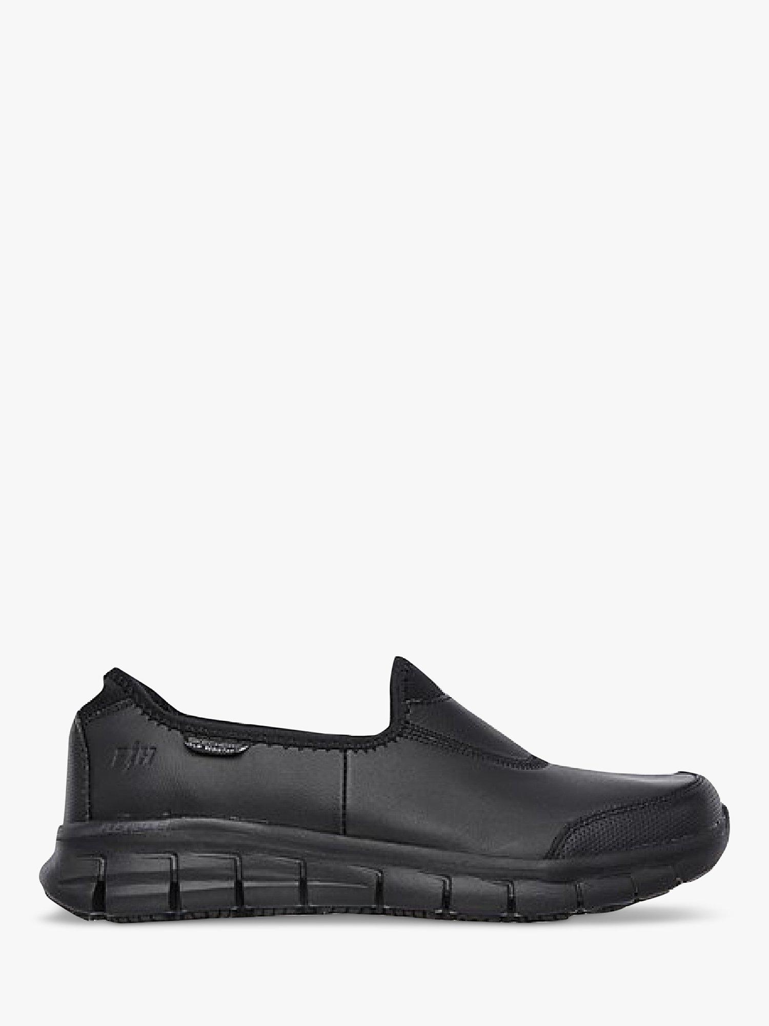 Skechers Sure Track Leather Casual Shoes, Black