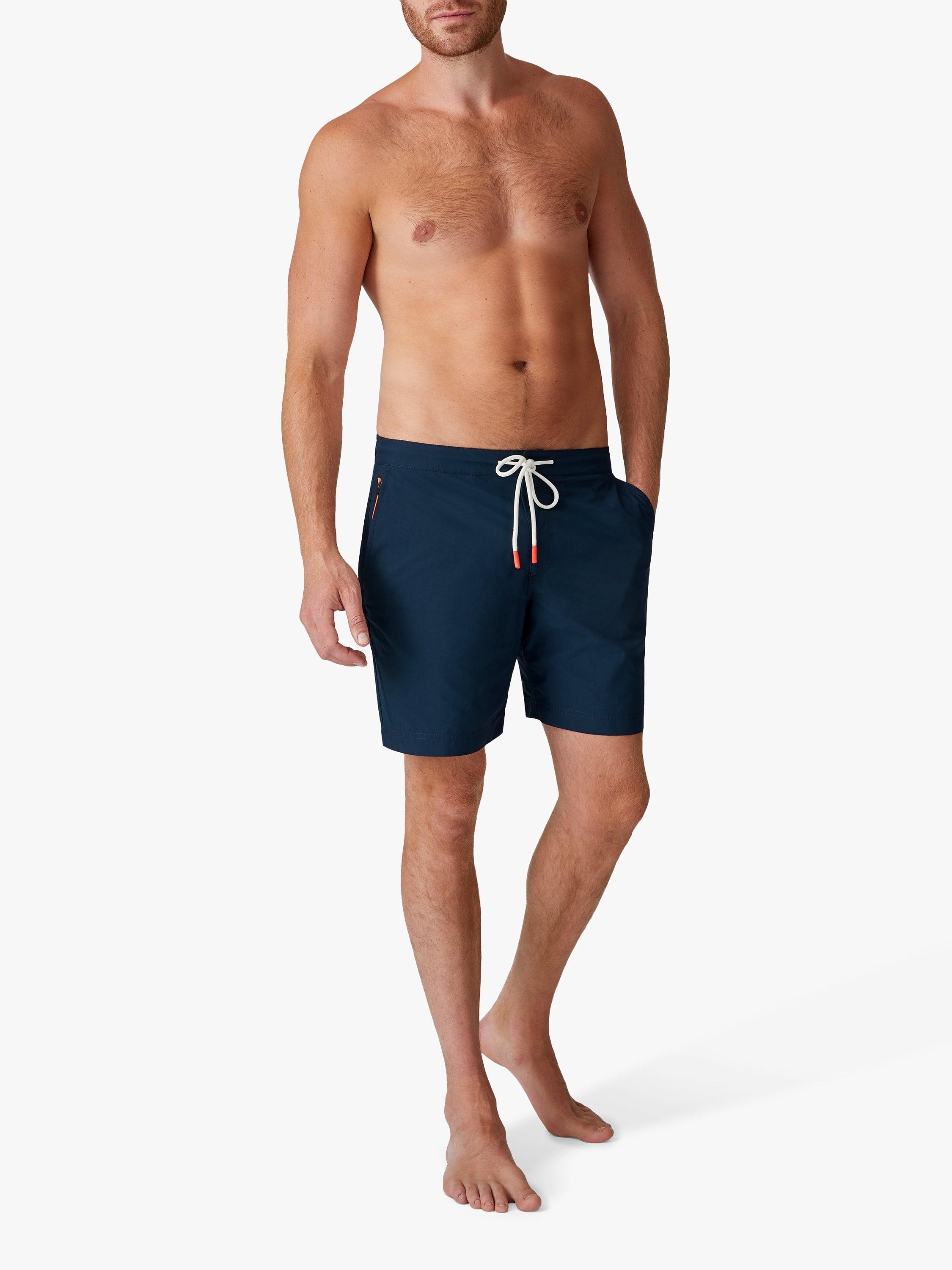 Product image 2 of 6, which shows SPOKE Swims Narrow Thigh Swim Shorts, Navy, 40R