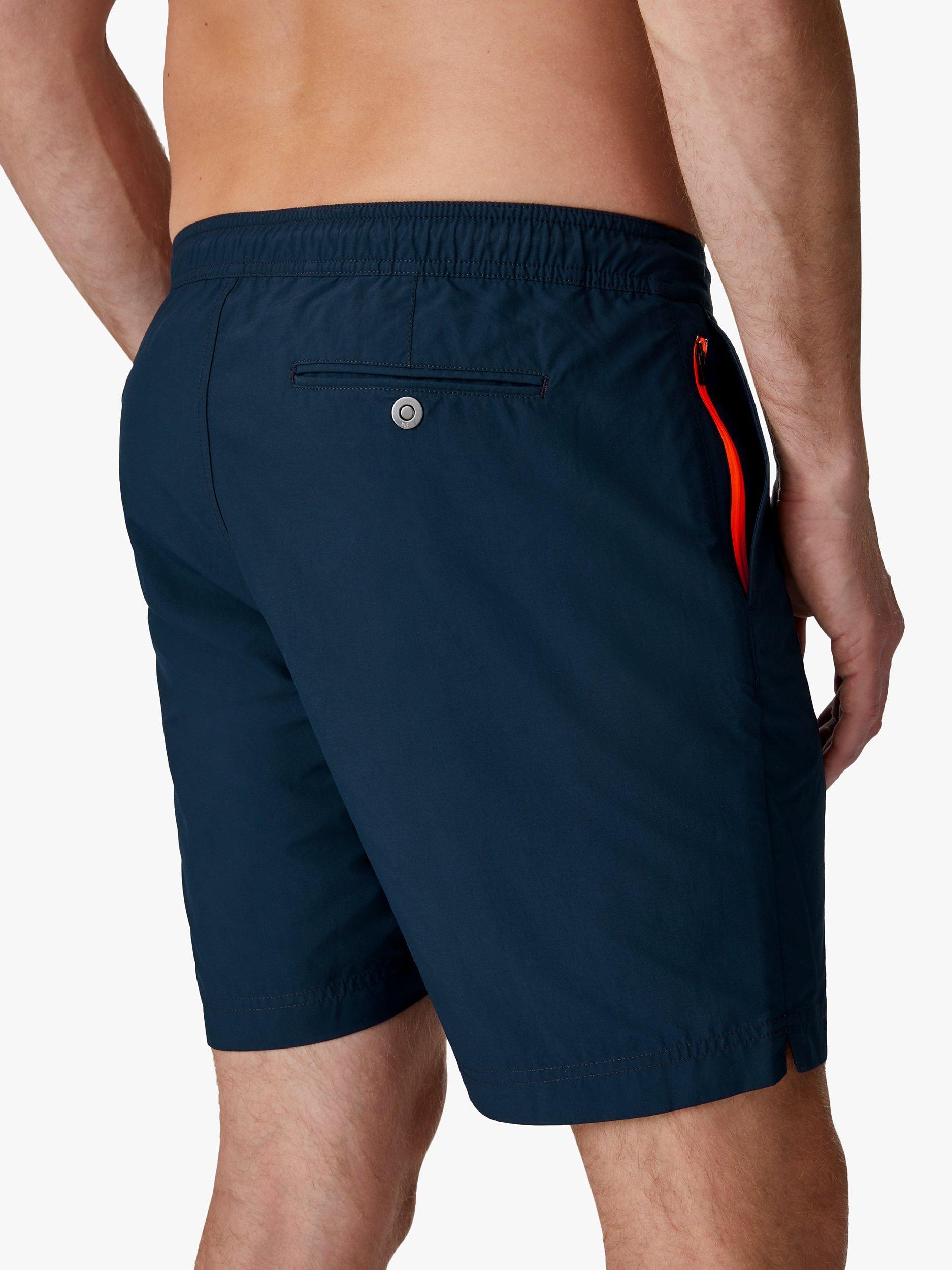 Product image 3 of 6, which shows SPOKE Swims Narrow Thigh Swim Shorts, Navy, 40R