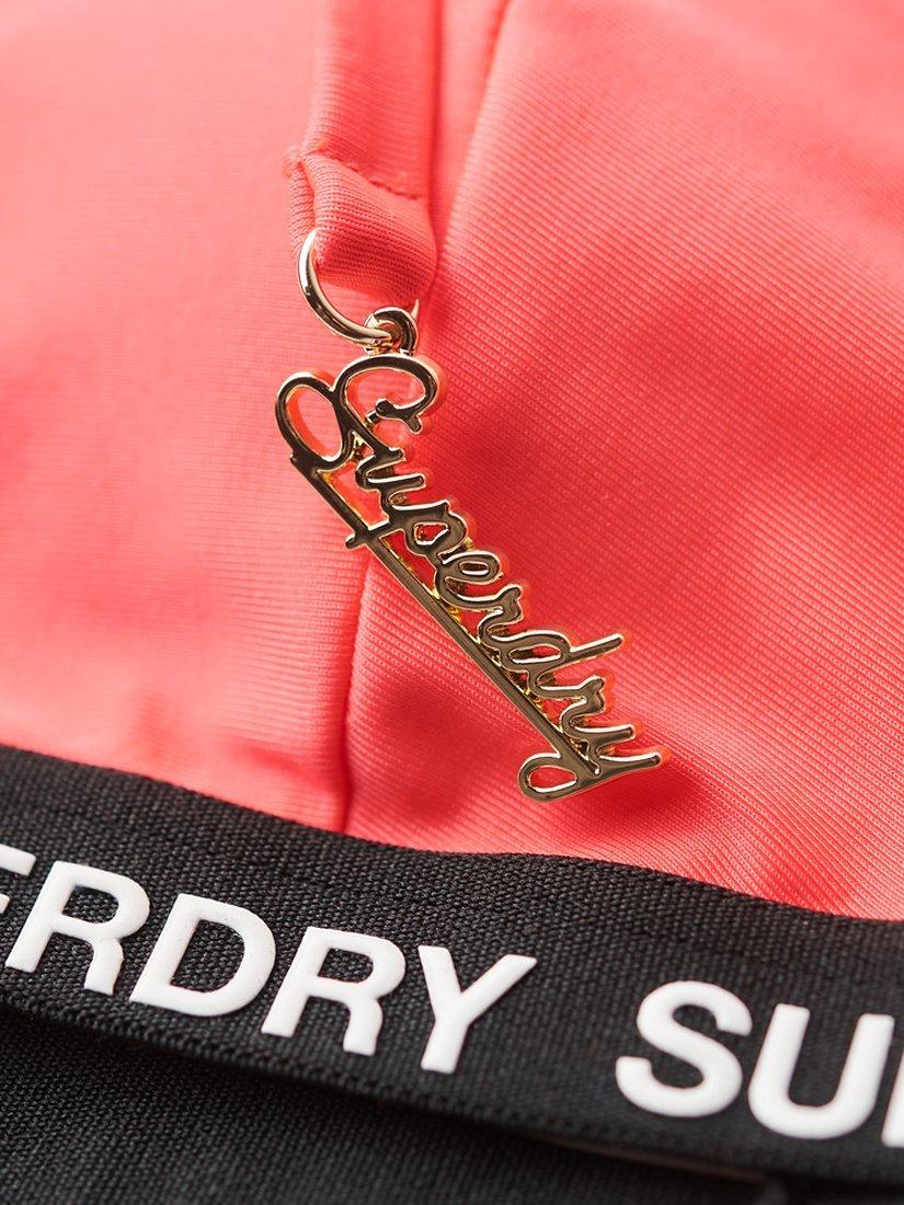 Product image 5 of 5, which shows Superdry Triangle Elastic Bikini Top, Hyper Fire Pink, 16