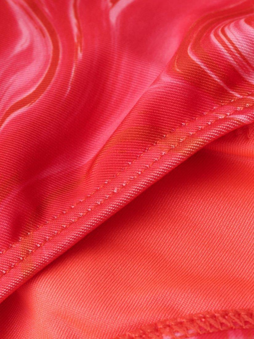 Product image 5 of 5, which shows Superdry Printed Cheeky Bikini Bottoms, Malibu Pink Marble, 8