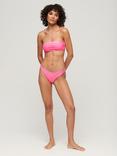 Superdry Logo Bandeau Bikini Top, Paparazzi Pink