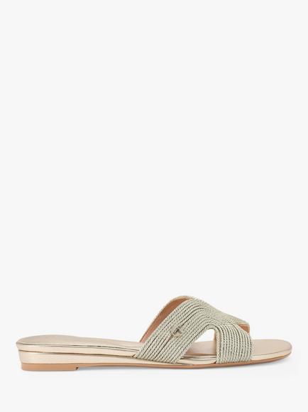 Carvela Gala Mule Sandals, Gold, Gold